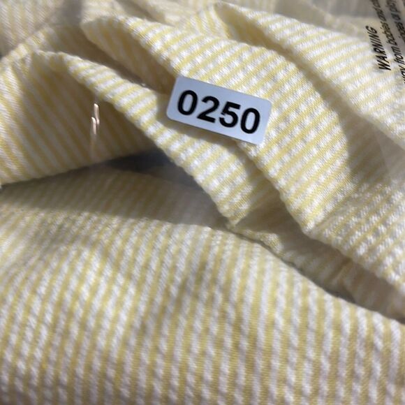 Born to be Sassy Dress girls Sz 7 T embroidered seersucker ruffle sleeve cotton - Picture 11 of 11